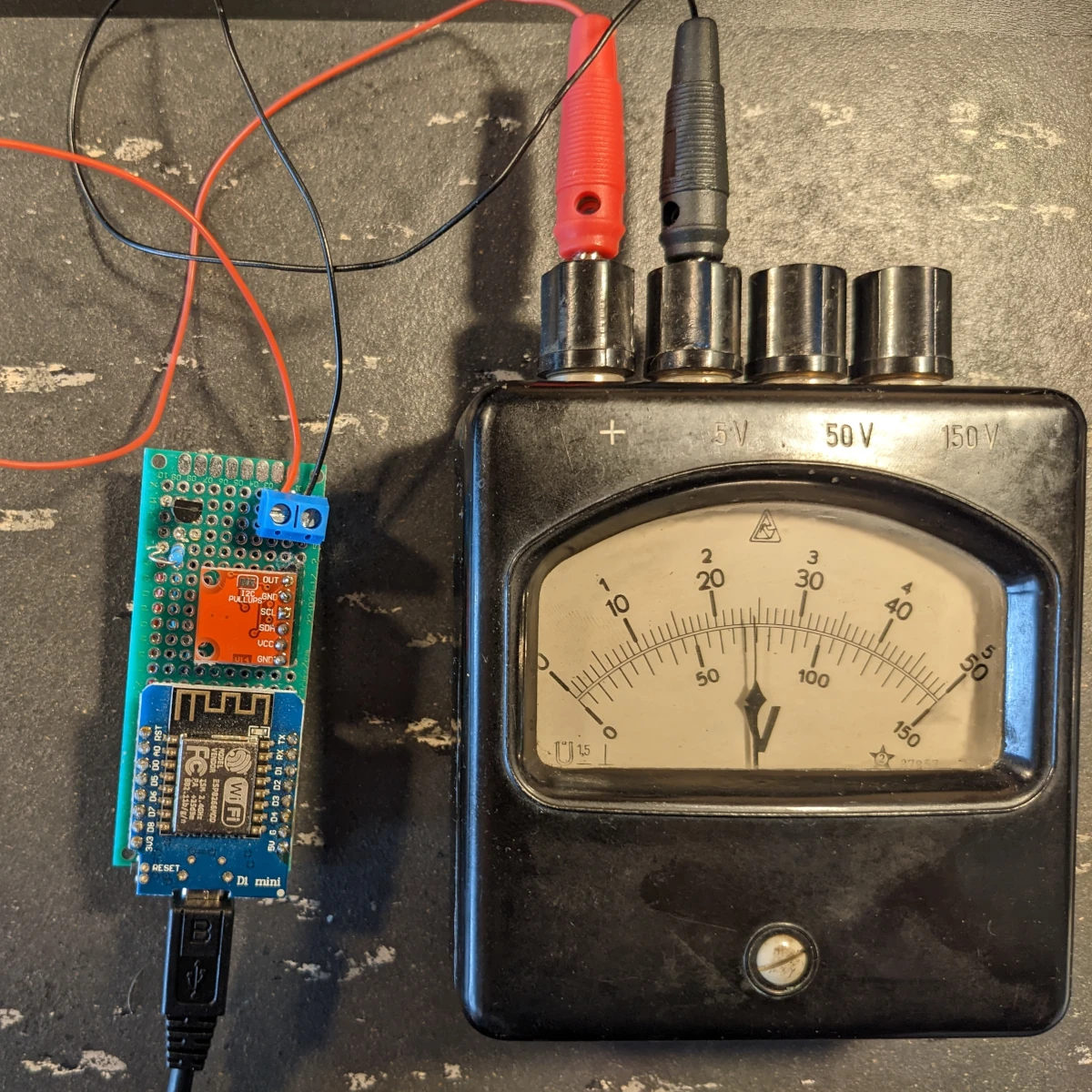 Foto meines Analog-Digital-Analog-Thermometers